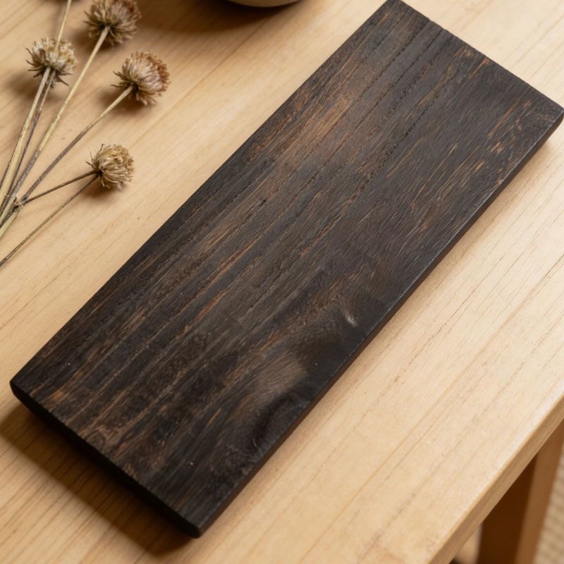 Plateau à thé en bois écologique original - Table à thé rectangulaire en bois massif de style chinois vintage pour la maison et la cérémonie du thé