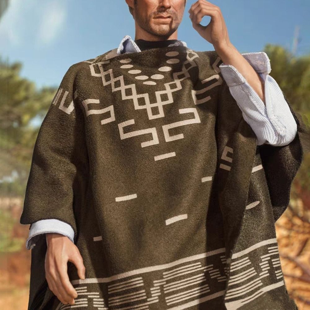 Écharpe Châle Épaisse et Chaude en Imitation Cachemire Style Western pour Homme et Femme – Idéale pour l'Hiver