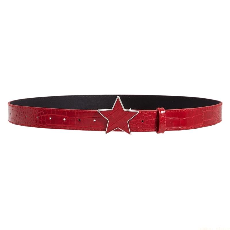 Ceinture en PU ornée avec fermoir étoile, tendance, pour 31BF