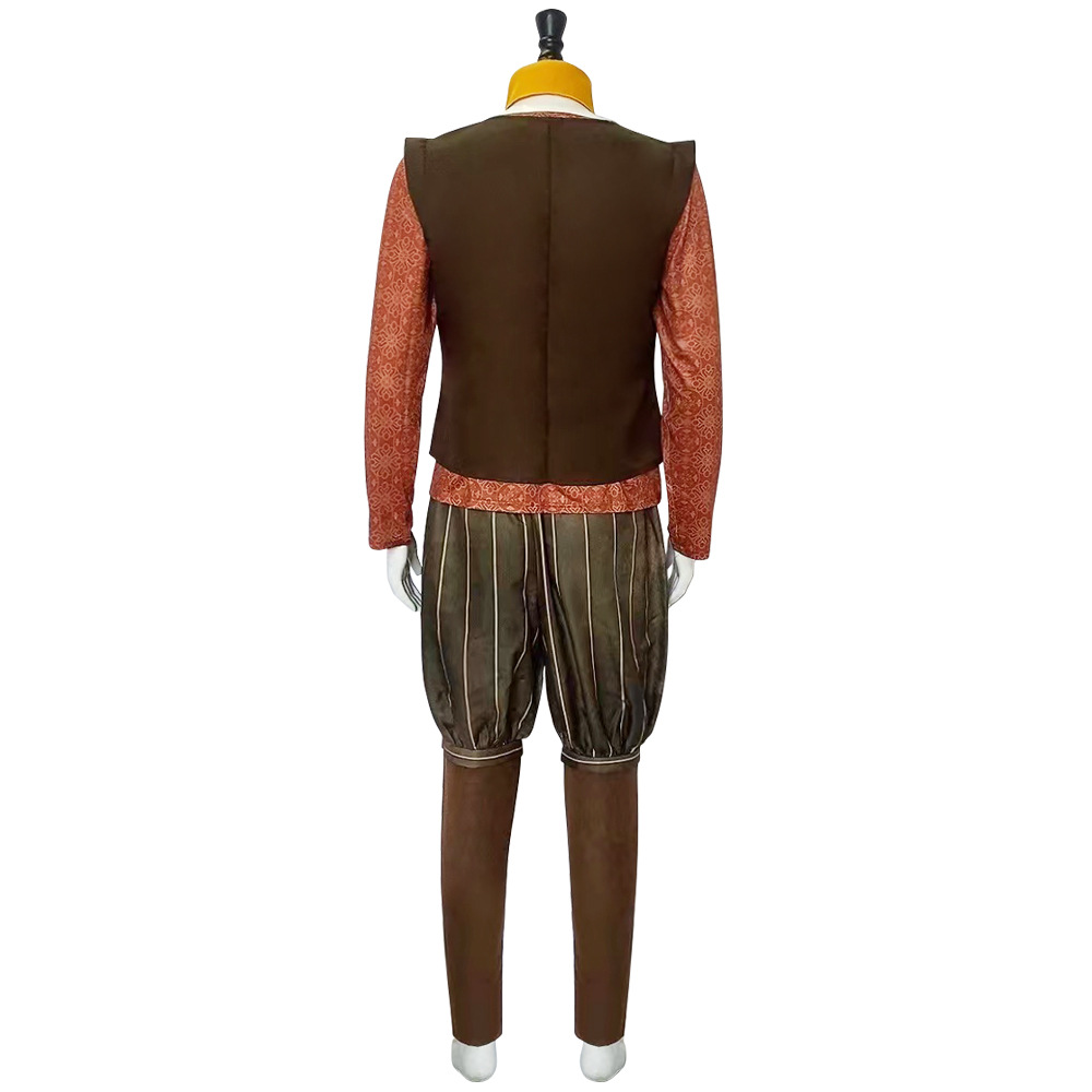 Shrek Nain Tracassin Cosplay Costume, Tenue Médiévale pour Homme, Déguisement d'Halloween Complète