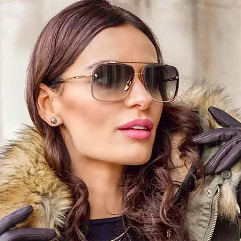 Nouvelles Lunettes de Soleil Homme 2025 – Style Classique de Luxe avec Verres Dégradés – Design Vintage de Marque