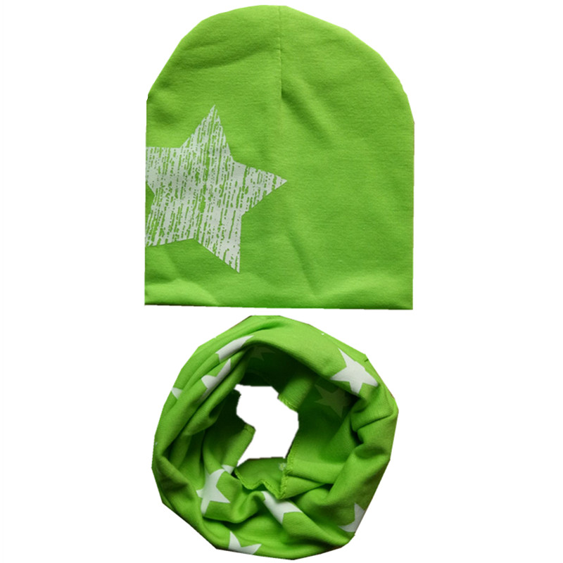 Ensemble bonnet et écharpe en coton pour bébé, couvre-chef chaud, col de cou, bonnets pour enfants, chapeaux pour enfants, écharpe pour garçons et filles, nouvelle mode, printemps