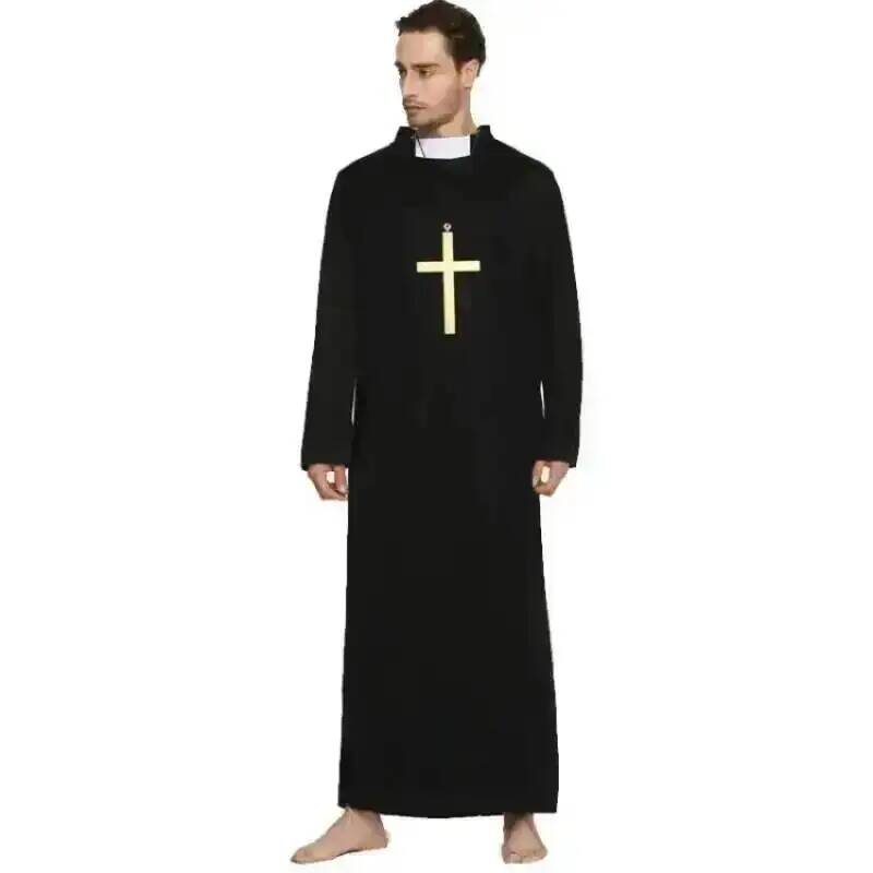 Costumes de Pâques, de Purim et d'Halloween pour adultes, costumes de père, de prêtre, d'évêque, costumes de pasteur chrétien, costumes de clergé, costumes de cosplay pour fêtes