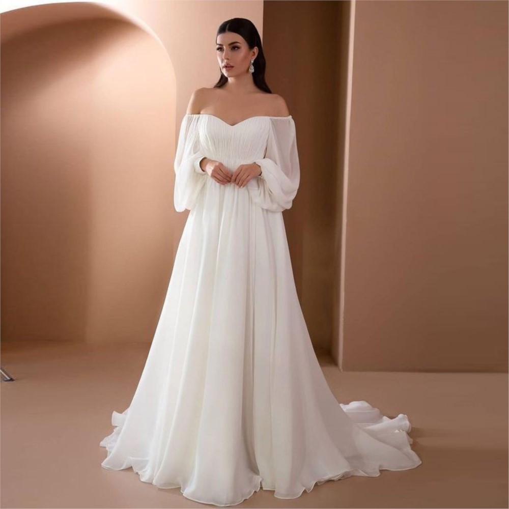 Robes pour femme robes élégantes couleur unie Robe de soirée mince Sexy une ligne cou Style Simple manches longues Style Simple