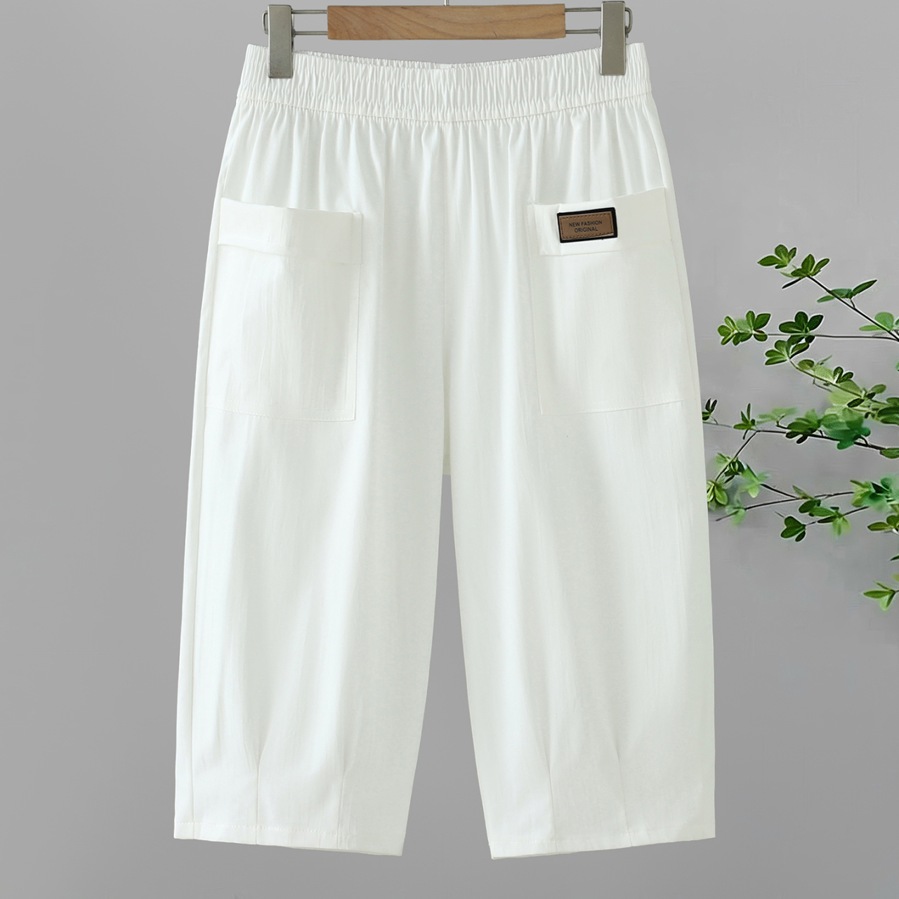 Pantalons décontractés d'été pour femmes - Taille élastique, poches à rabat en 5 couleurs, parfaits pour un usage quotidien léger
