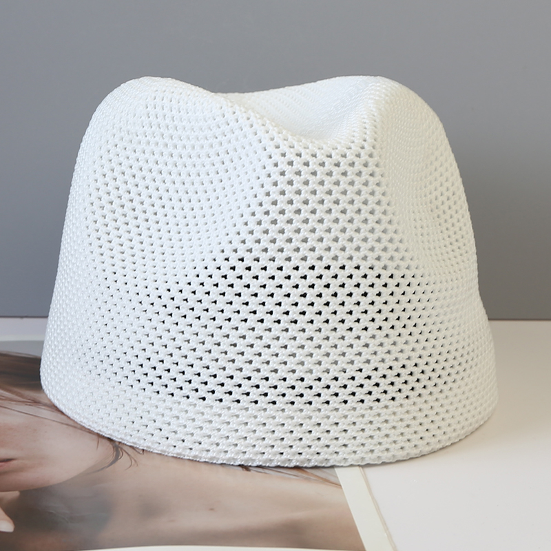 Chapeau d'été pour femme, style français, de créateur, casquette à visière, mode rétro britannique, chapeau Fedora, chapeau boîte, tricoté, respirant, béret structuré