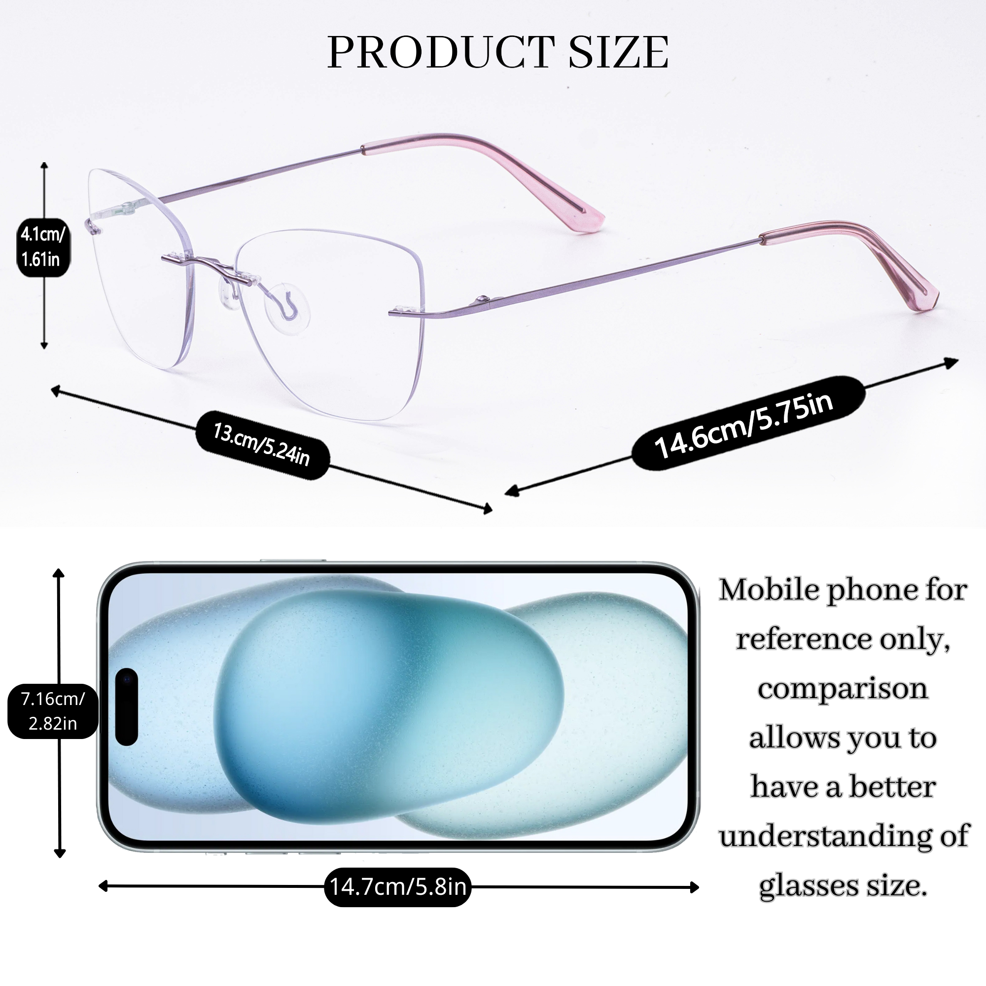 Lunettes de lecture œil-de-chat progressives multifocales pour femmes, avec revêtements roses et violets, monture sans cerclage, branches flexibles, confortables