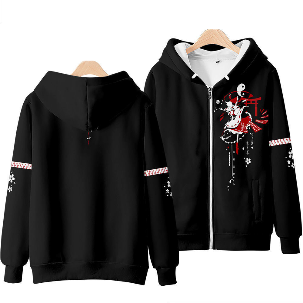 Manteau japonais Anime Touhou projet impression 3D femmes hommes sweats à capuche Cirno Remilia Scarlet Flandre Scarlet Cosplay sweat à capuche