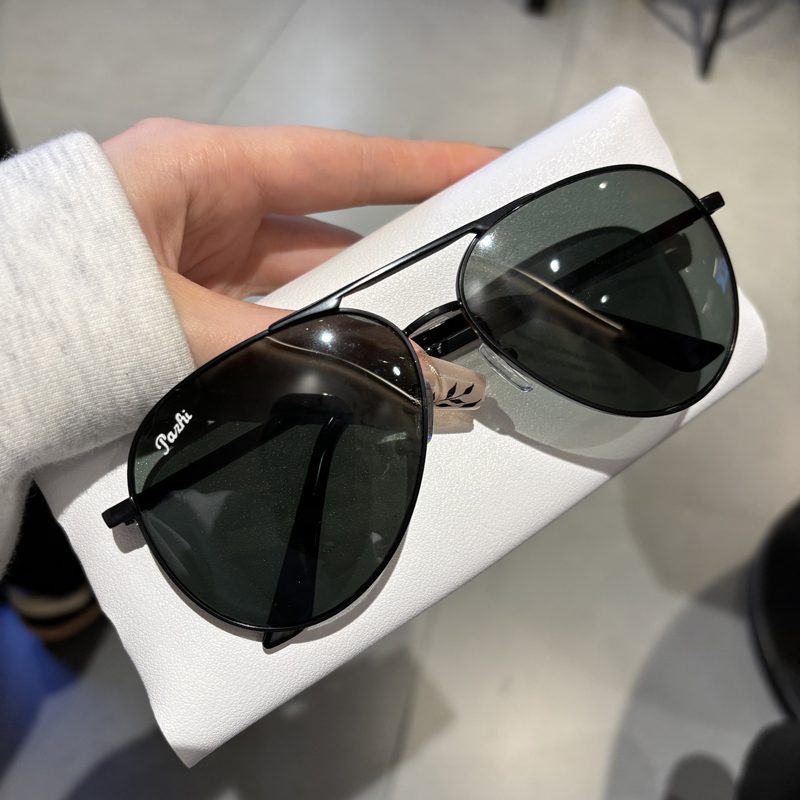 Nouvelles lunettes de soleil en verre 2026 pour hommes, style mode avec protection UV, monture large, protection solaire rafraîchissante pour la conduite, style pilote
