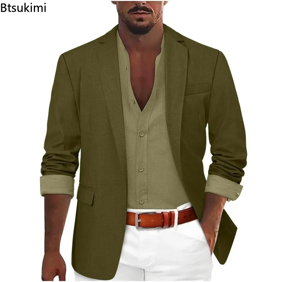 2026 Mode Vêtements Pour Hommes D'affaires Blazer Décontracté Manteaux Classique Bouton Unique Slim Fit Costume Vestes Élégant Gentleman Costume Hauts