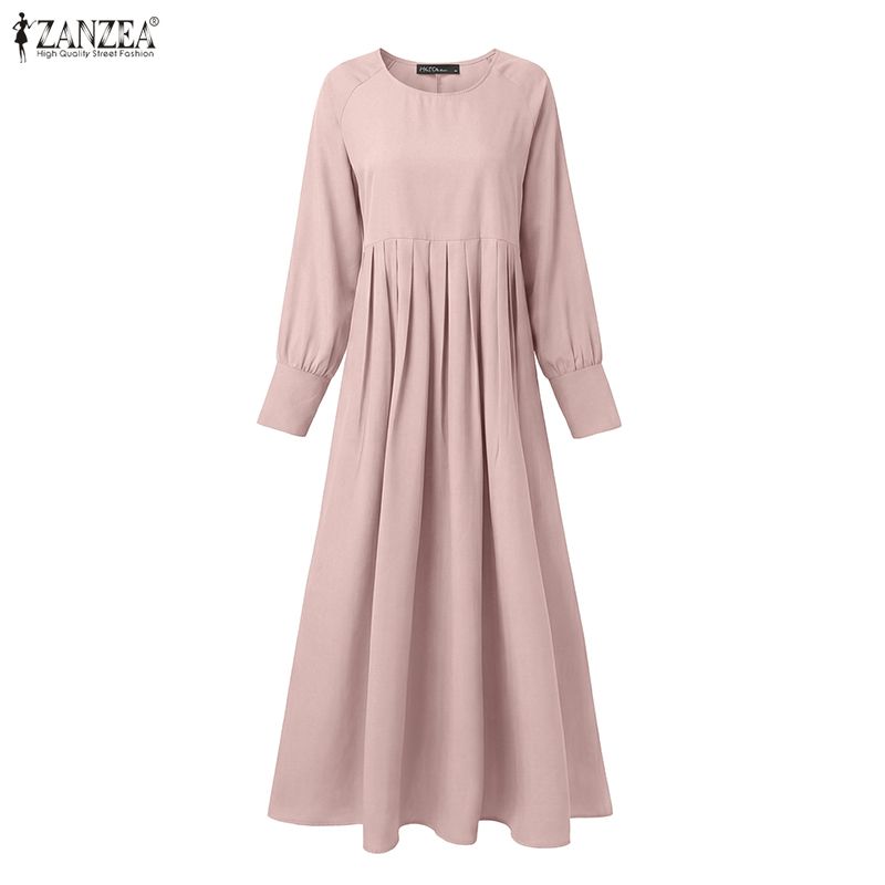 Ensembles modestes pour femmes musulmanes, 2 pièces, robe et chemisier poncho, tenues hijab ZANZEA pour le Ramadan, ensembles 2 pièces, hauts à manches longues