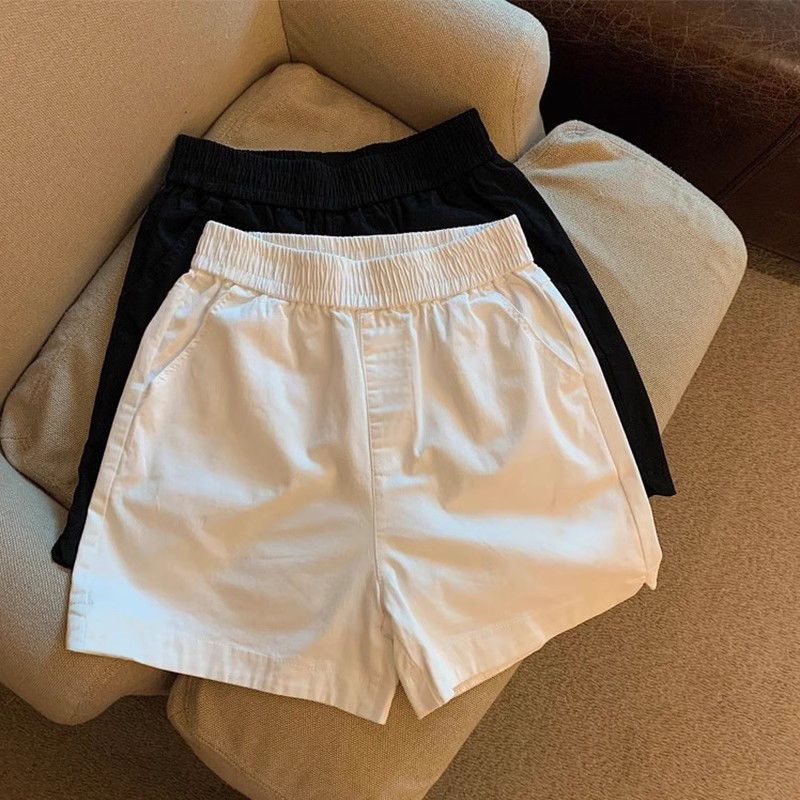Femmes Shorts blanc Shorts femmes Harajuku élégance taille haute Shorts une ligne mince décontracté fille chaude pantalon droit Sexy Shorts