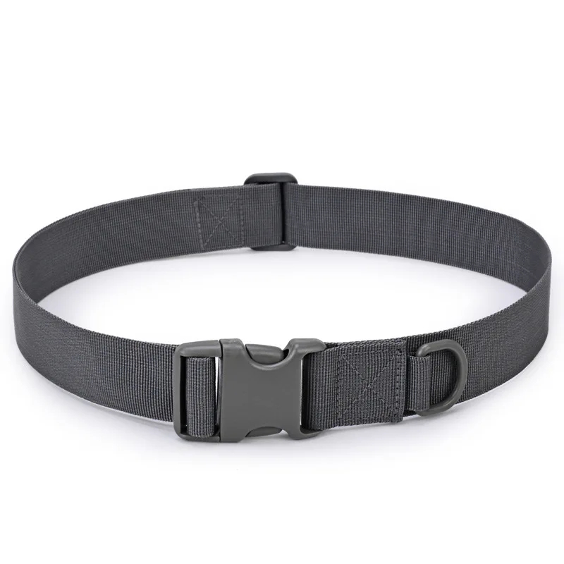 Ceinture de style militaire en toile noire pour homme, dégagement rapide, écharpe, extérieur, chasse, cyclisme, mode, saut, environnement, 125cm