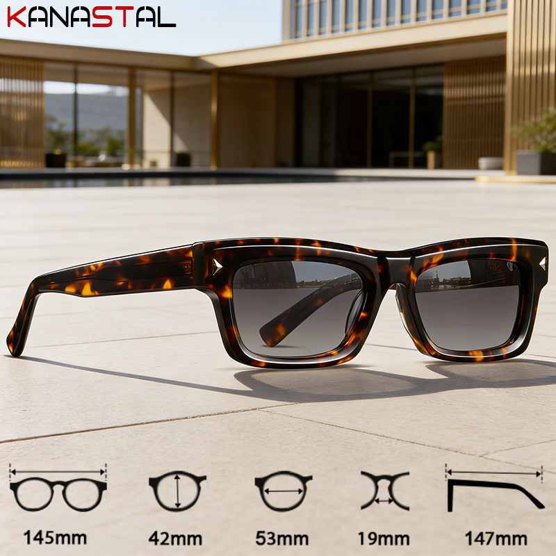 Lunettes de soleil polarisées pour femmes et hommes, UV400, monture en acétate, pour voyage, extérieur, plage, anti-éblouissement