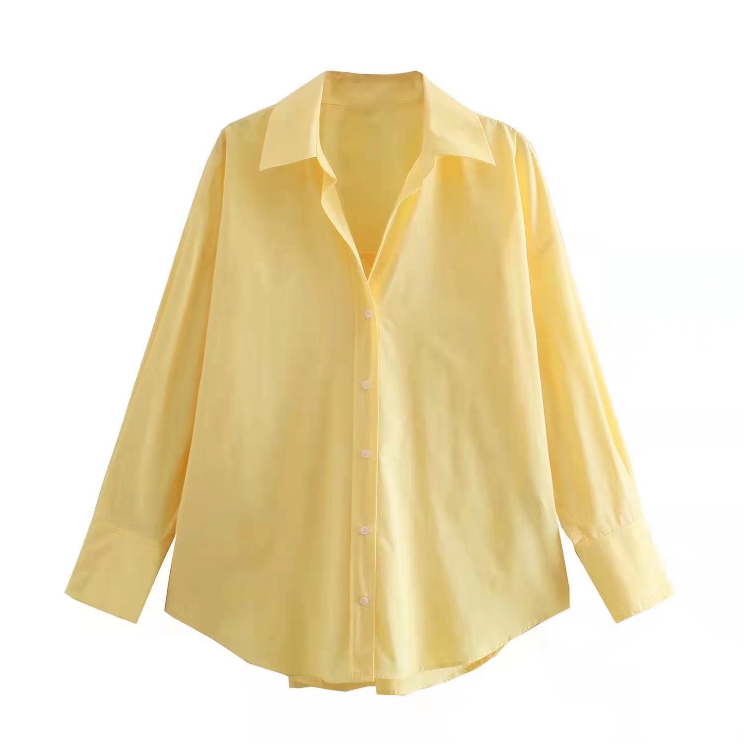 MUJER femmes chemise multicolore boutonné chemise femmes été à manches longues haut femme Streetwear surdimensionné chemises et chemisiers femmes