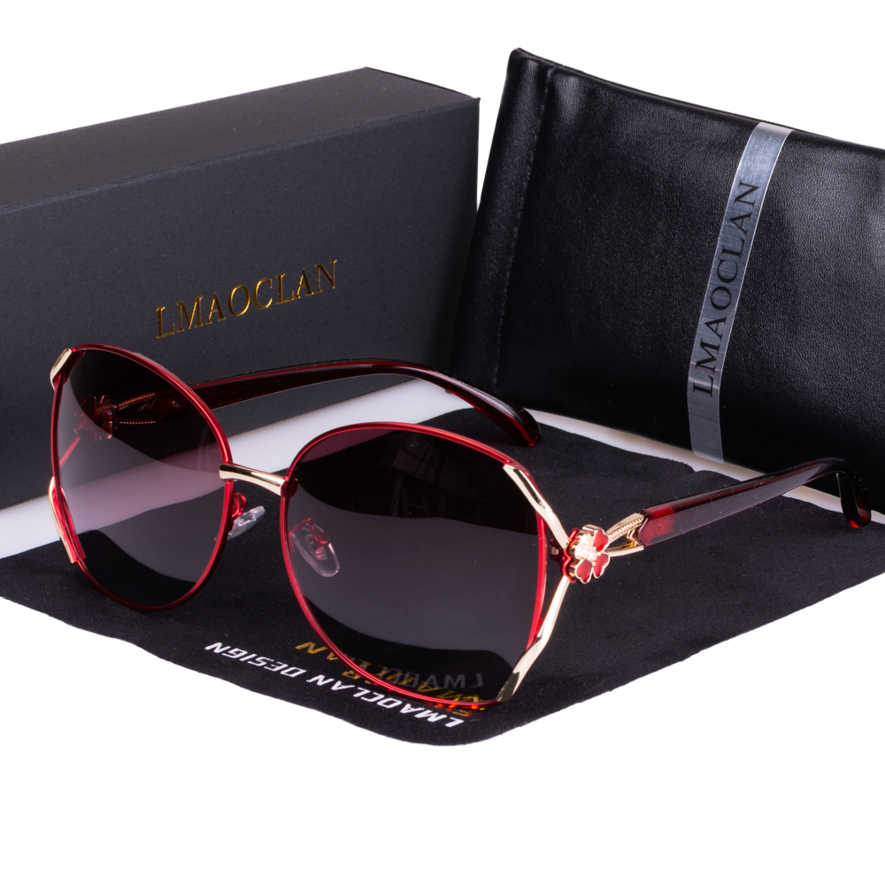 Lunettes de soleil polarisées en métal pour femmes, de luxe, à la mode, Vintage, marque de styliste, oculos gafas, nouvelle collection 2024