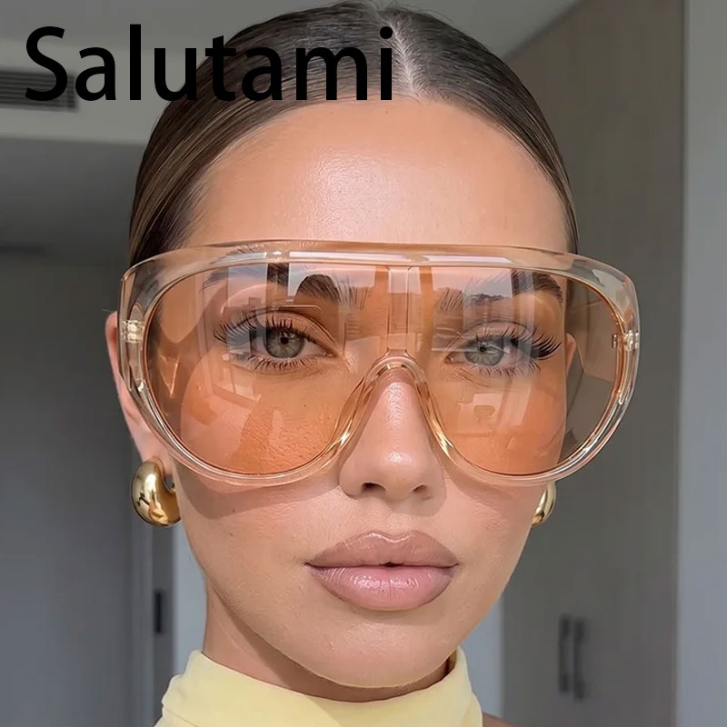 Lunettes de soleil surdimensionnées populaires pour femmes, mode luxe, monture large, verres dégradés, style rétro classique, lunettes de soleil épaisses pour homme.