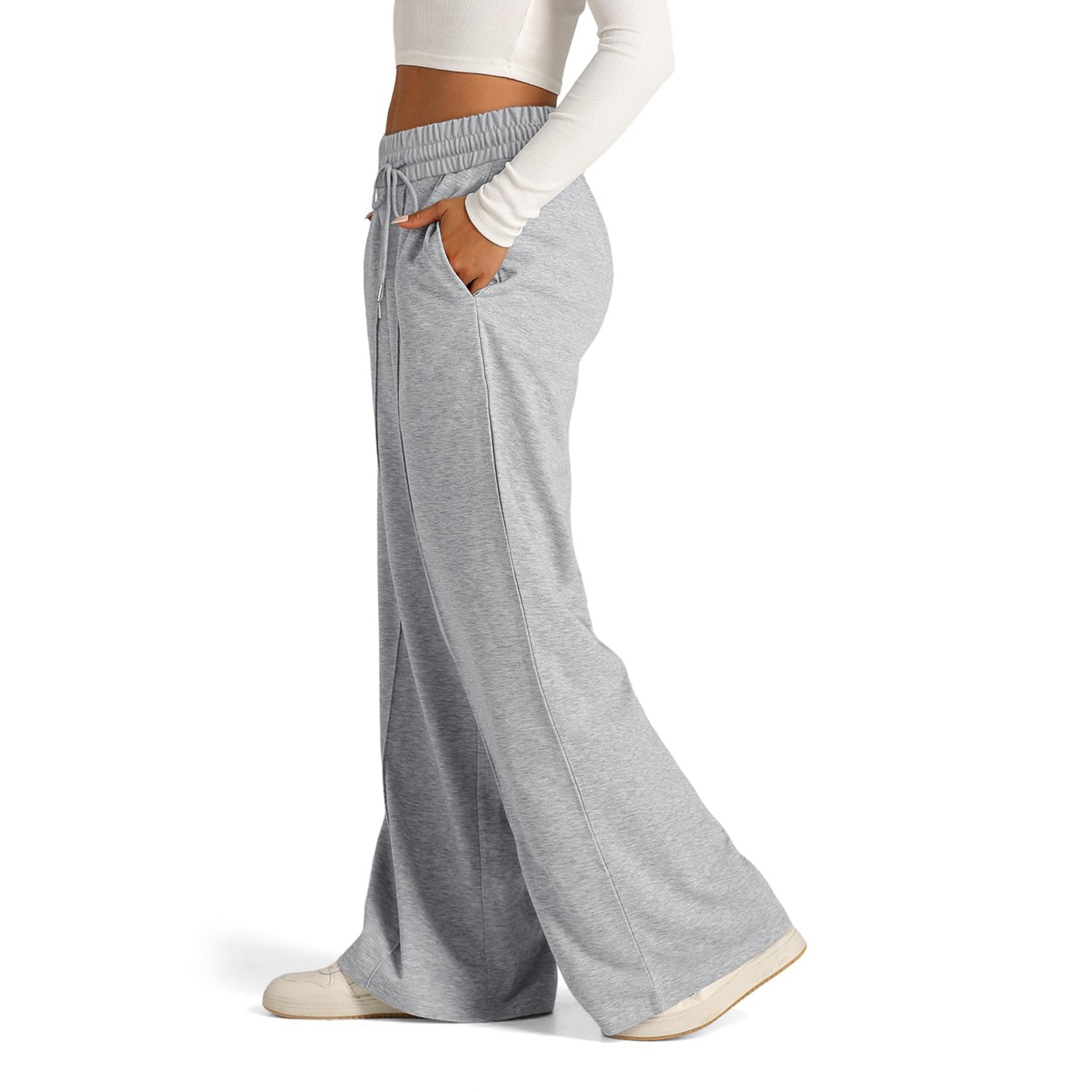 Pantalon à Jambes Larges pour Femme, Survêtement à Doublure Smile, Droit, Astronomique, Tout Mathématique, Uni, Fitness, Jogging, Voyage Basique