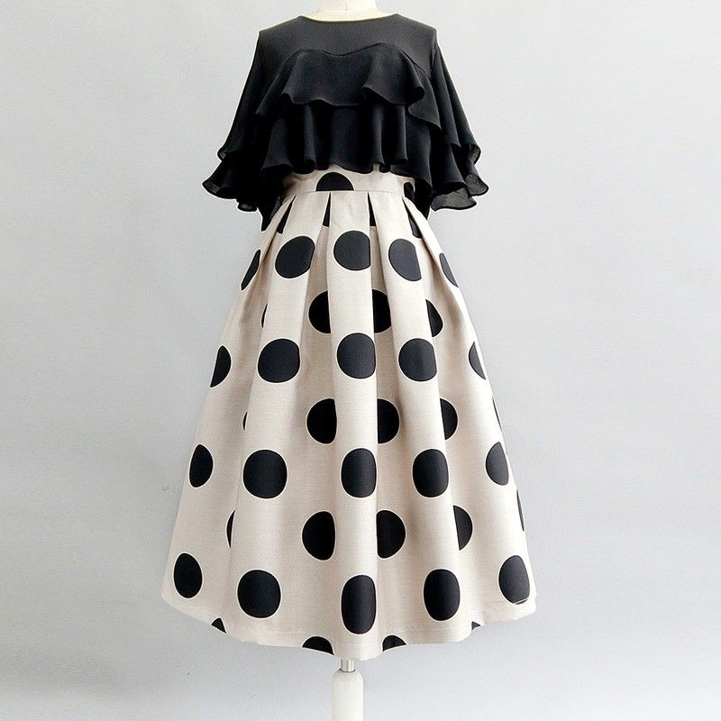 Jupe Jacquard irrégulière pour femmes, haut de gamme, mode élégante, classique, assortie avec tout, jupe Tutu Vintage coréenne