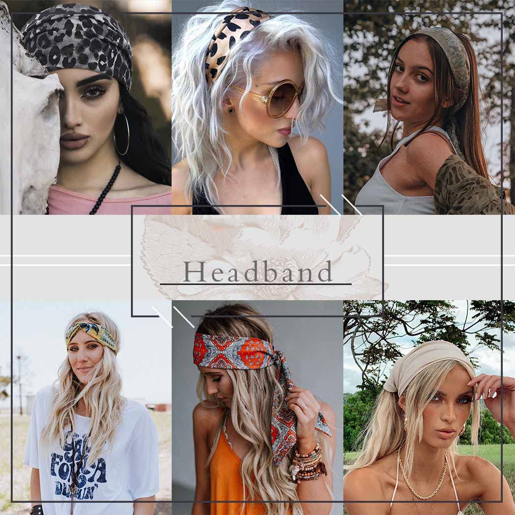 Mode femmes filles été bohème bandes de cheveux imprimer bandeaux Vintage croix Turban pansement Bandanas bandeaux cheveux accessoires