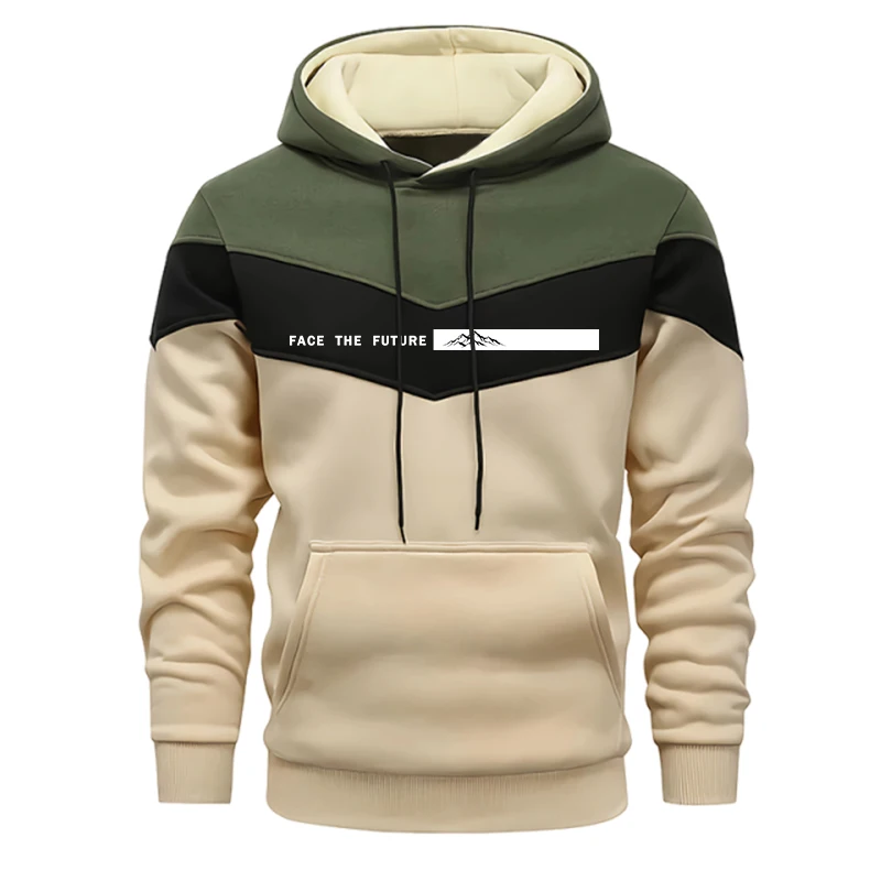Ensemble de survêtement décontracté pour homme – Sweat à capuche et pantalon de jogging pour sports de plein air – Collection Automne-Hiver – Modèle unique à assortir
