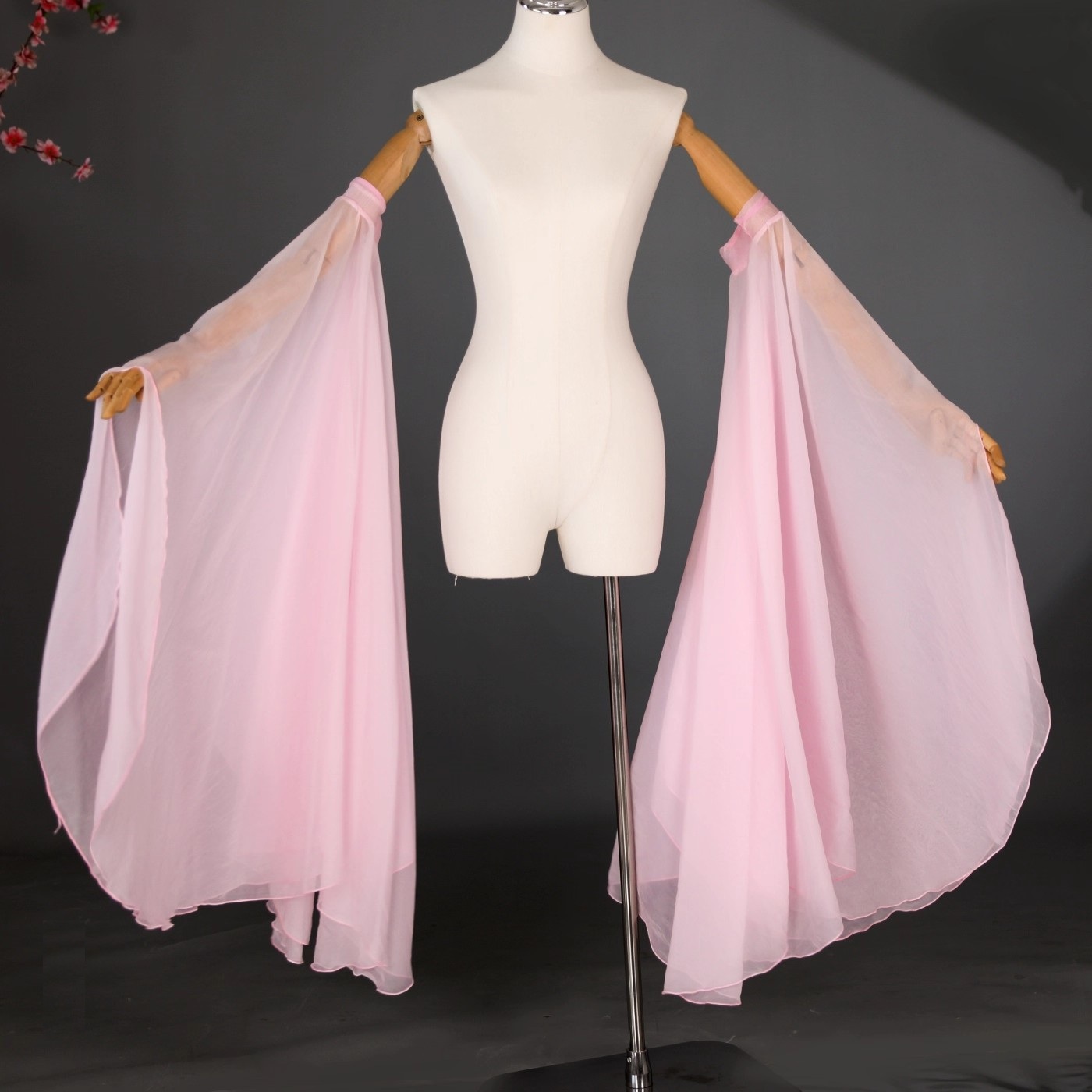Jupe d'eau princesse de style ancien avec larges rabats, accessoires Hanfu polyvalents, décorations de danse