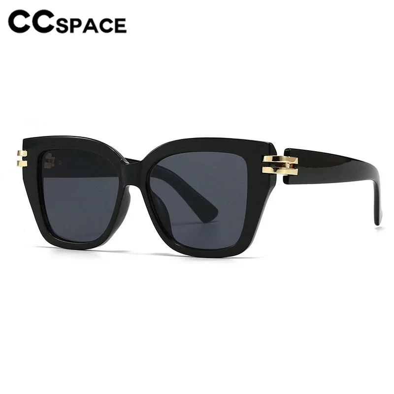 Lunettes de soleil carrées de luxe pour femmes, Design de marque, grande taille, rétro, pour l'extérieur, protection solaire décontractée, vacances, voyage, UV400 # 301633