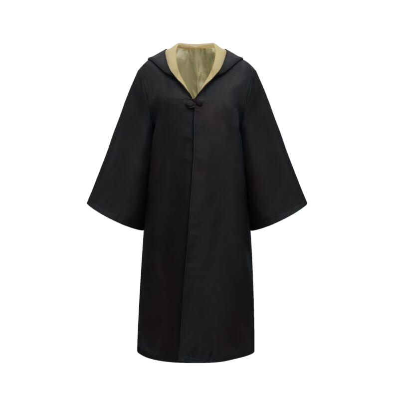Robe de sorcier à capuche unisexe, costume de cosplay d'Halloween, longue cape avec doublure multicolore pour adultes, tenues de fête de carnaval
