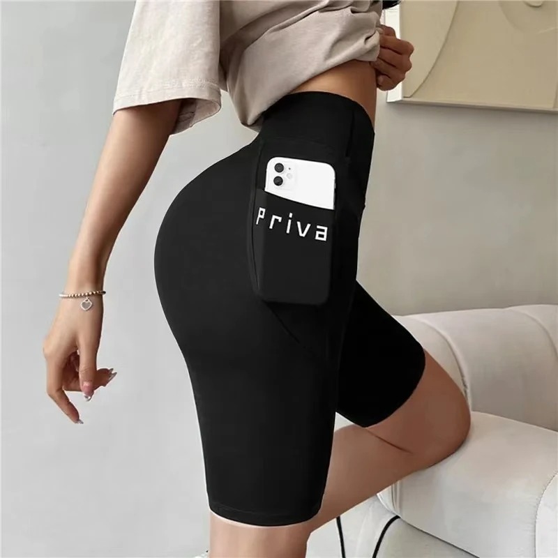 Short de sport de Yoga pour femmes, taille haute, Fitness, décontracté, Streetwear, pantalon court, serré, pantalon d'entraînement pour dames