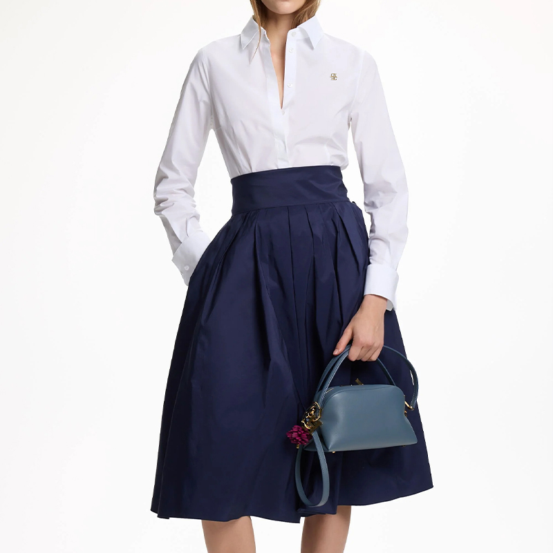 Chemisier décontracté en coton pour femme, style streetwear et design simple - Idéal pour le bureau - Un vêtement tendance et à la mode