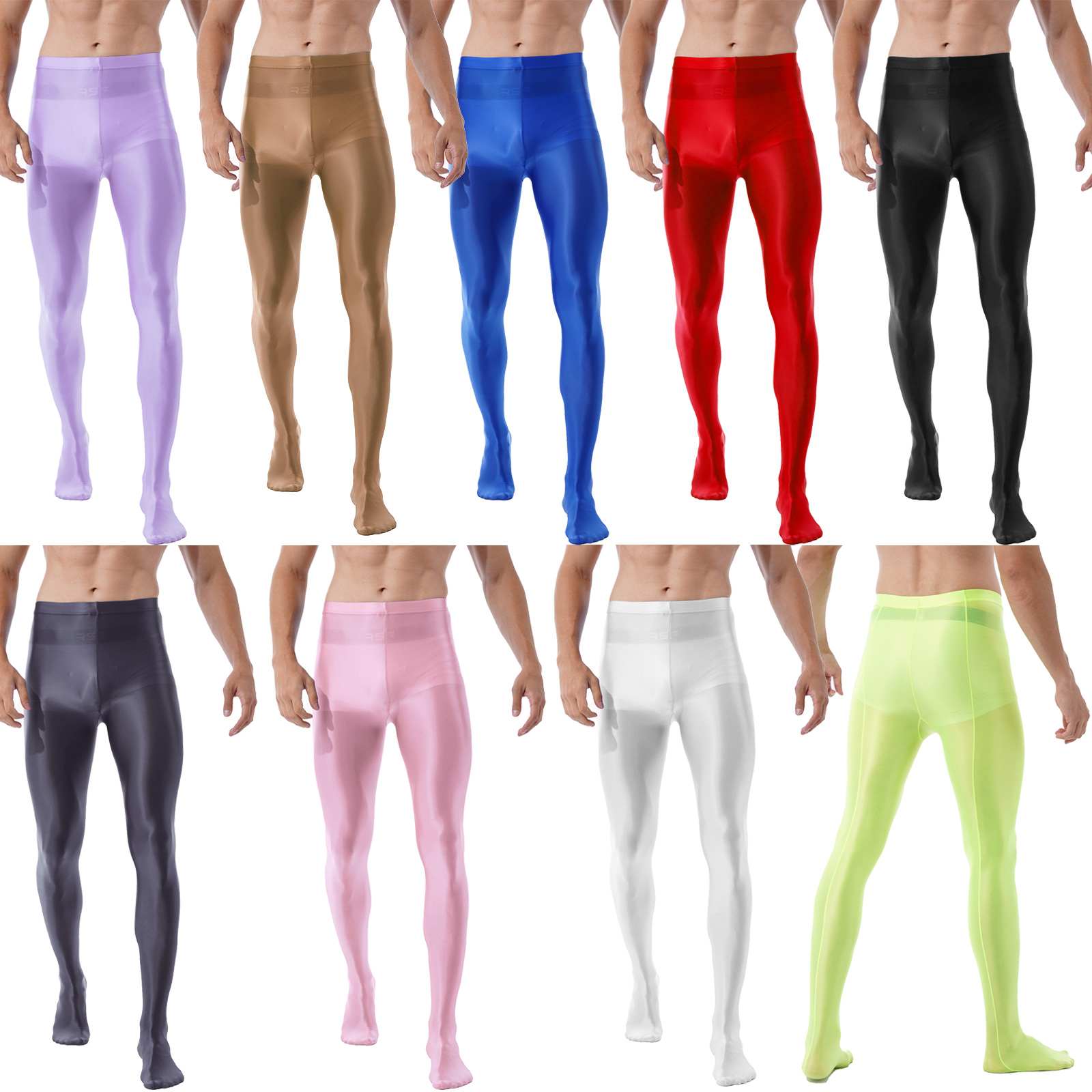 FJLong-Collants Brillants pour Homme, Pantalon d'Entraînement, Fitness, Ballet, brev, Yoga, Leggings de dehors