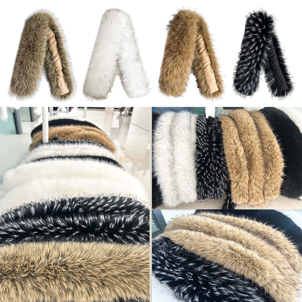 Longue écharpe fausse fourrure de renard écharpe chaude épaissie coupe-vent robe Cape fausse fourrure allongée écharpe col de fourrure mode hiver