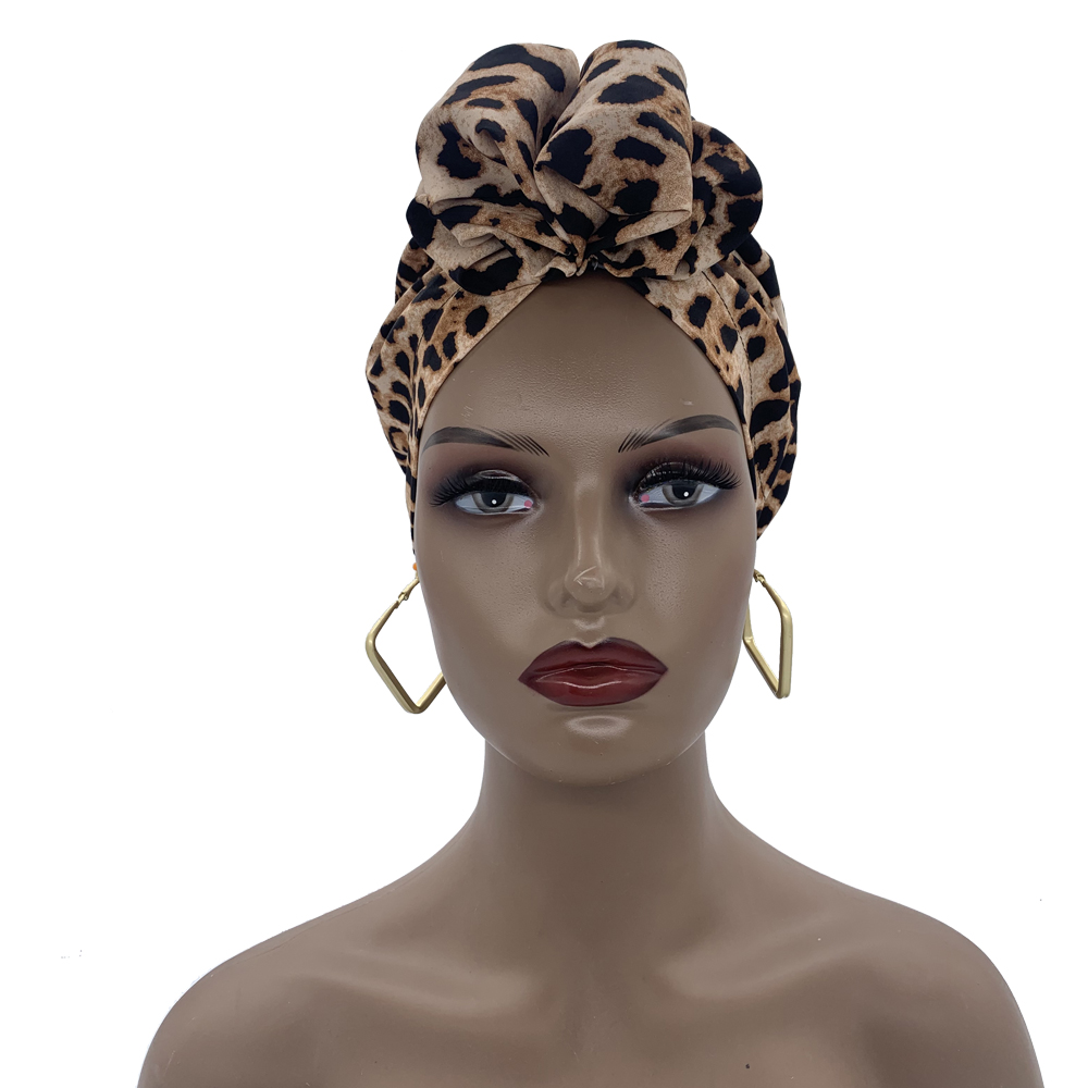 Bandeaux africains élégant rétro Turban pour femmes musulman foulard casquette couleur unie dames bonnets casquettes casque musulman