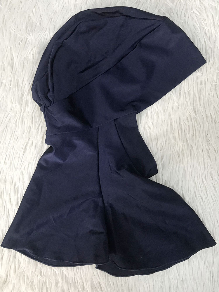 Hijab intérieur musulman de natation sportif pour femmes, Turban instantané solide pour dames, bandeau enveloppant