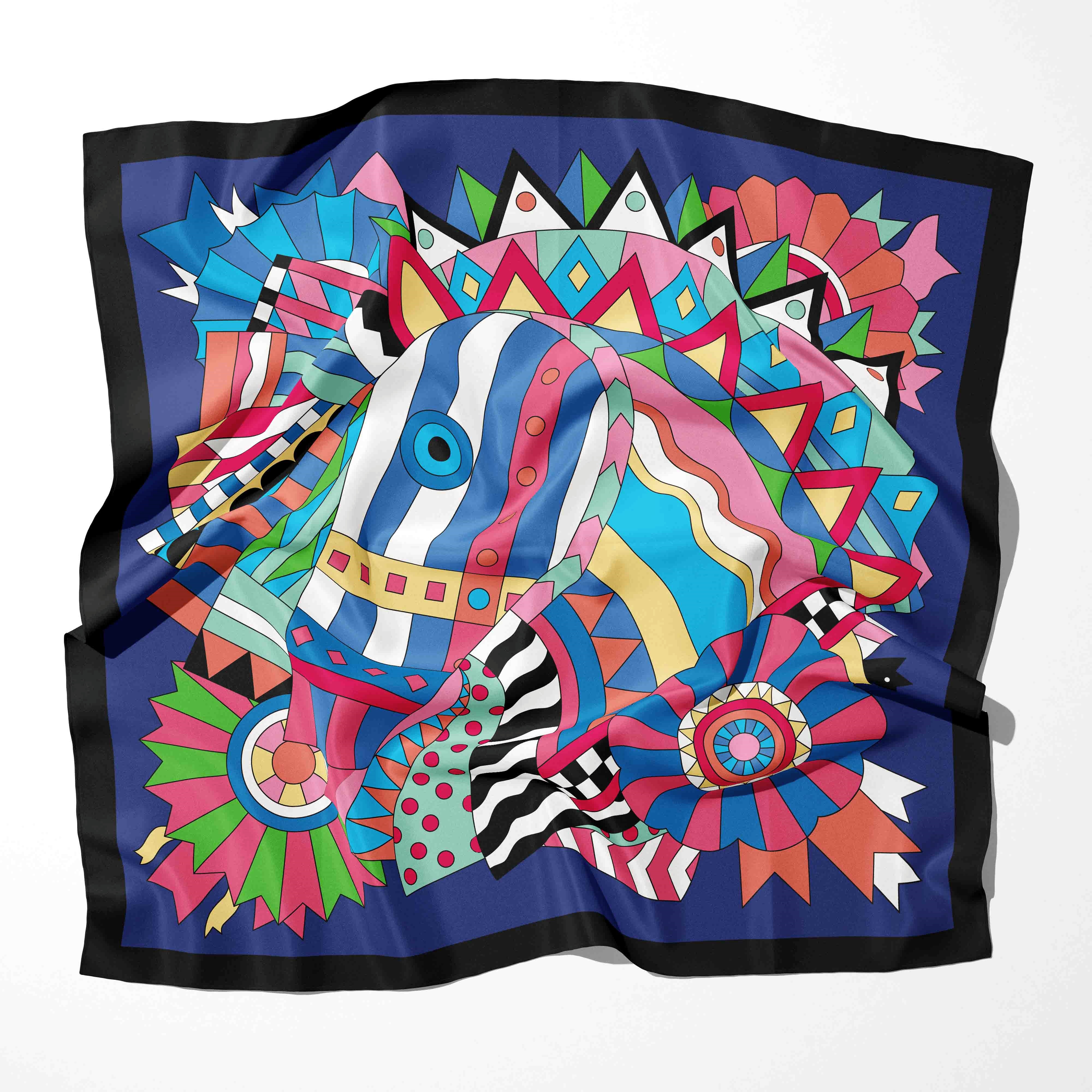 Foulard Carré à Imprimé Floral pour Femme, 70x70cm, Bandeau pour Cheveux, Hijab, Sauna, Bandana, Design à la Mode, 2025