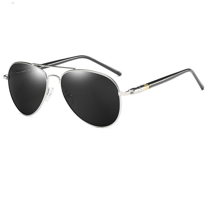 Lunettes de soleil polarisées Pilot pour femmes et hommes, design de marque, luxe, conduite, pêche, lunettes de soleil en métal, mode, vintage, lunettes de protection