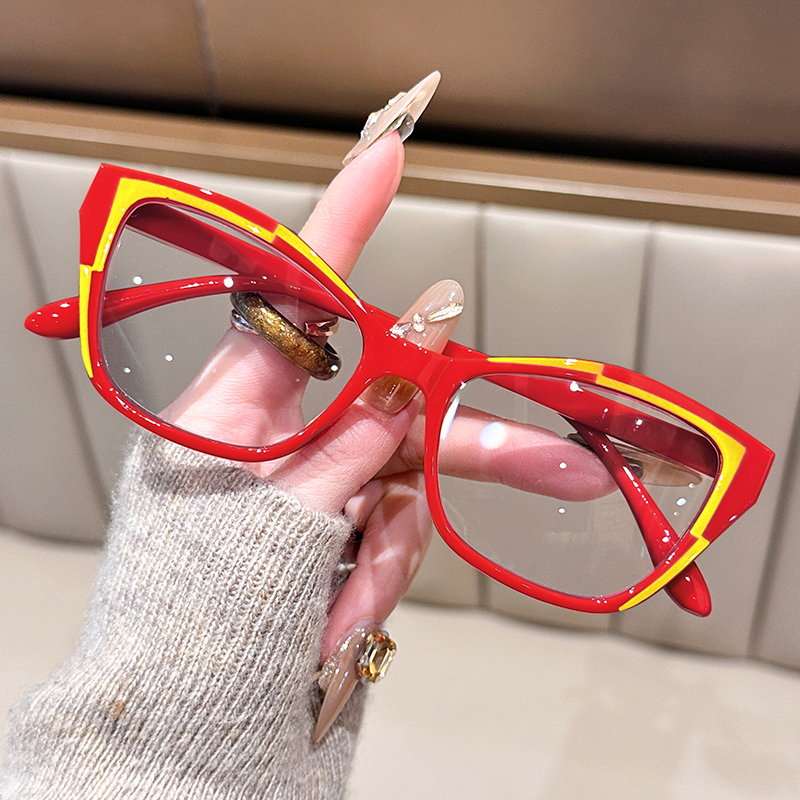 Lunettes de lecture élégantes pour femmes - Design color block tendance, anti-lumière bleue, puissance de 1,0 à 4,0