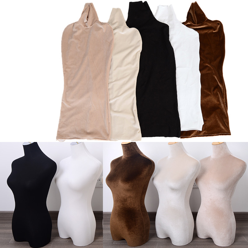 Mannequin de présentation pour robe de mariée, couverture de corps en velours pour femme, forme de robe de remplacement, accessoires pour maquillage et sous-vêtements.