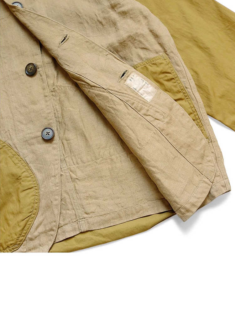Nouvelle veste chemise décontractée japonaise KAPITAL 23AW à blocs de couleur, col à revers, coupe ample, en coton, à manches longues pour homme