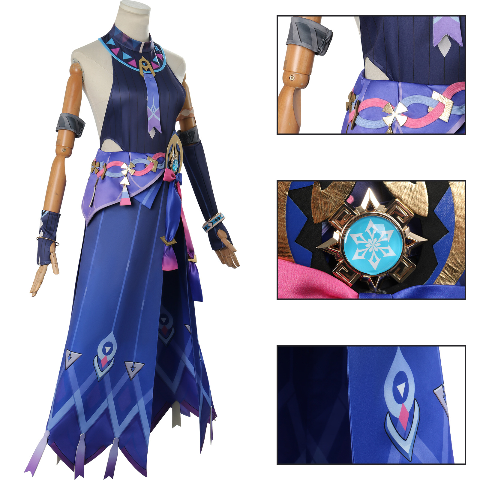 Costume de Cosplay Citlali Genshin Impact, robe, uniforme Citlali avec couvre-chef, ensemble complet, Costume de jeu de rôle
