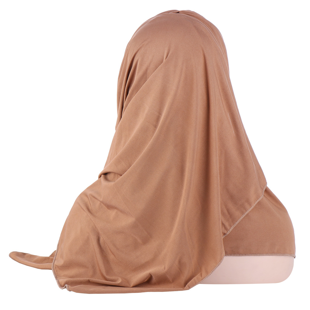 Foulard musulman uni Hijabs châles et enveloppes Femme Musulman Hijab prêt à porter Turban femmes foulards