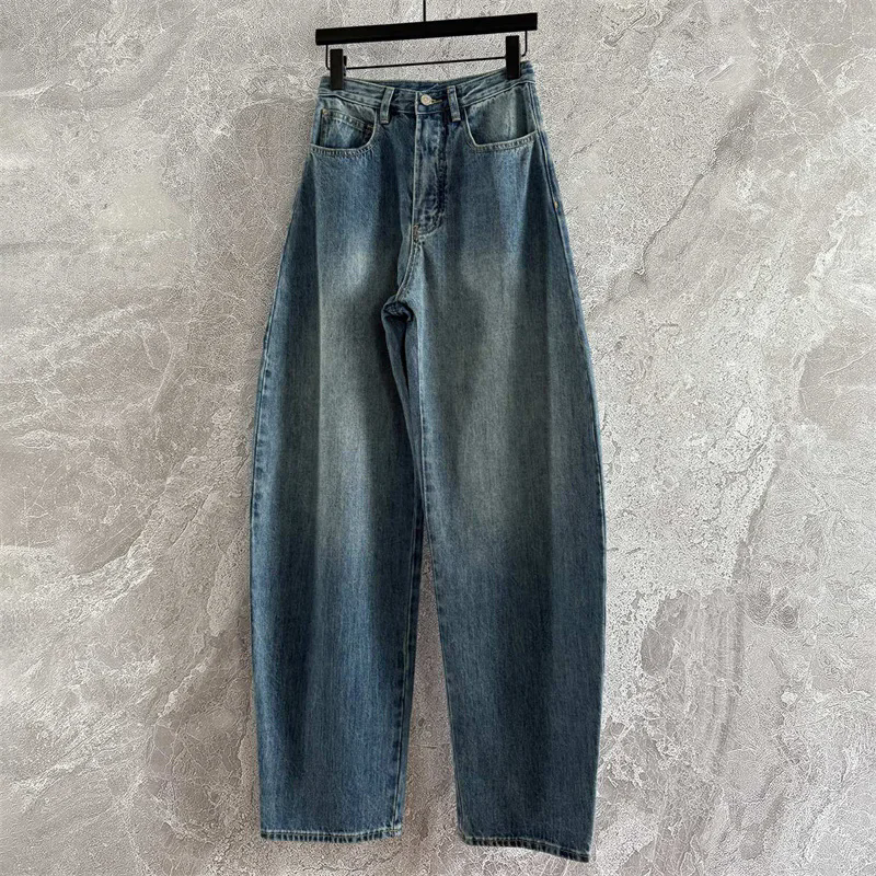 Jean femme nouveau pantalon taille haute slim jambe droite pour l'automne 2025 pur coton pantalon femme couteau incurvé jean pantalon en jean