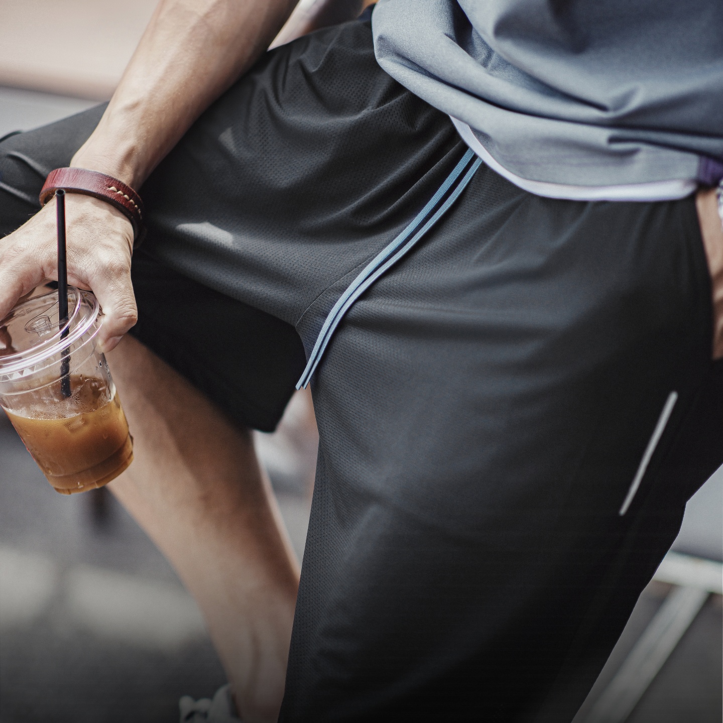 Shorts de sport décontractés Maden pour hommes, style workwear américain, en maille respirante et rafraîchissante, fins et amples, pour activités de plein air et entraînement estival