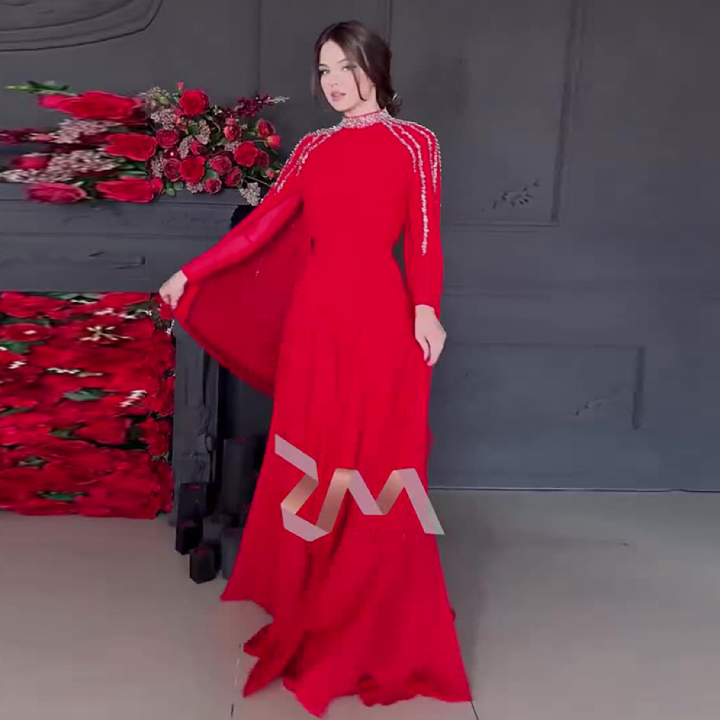 Robe de Soirée Maxi pour Femme Musulmane, Tenue Éducative, Kaftan, Jalabiya, Arabie Saoudite, Dubaï, Maroc, Ramadan
