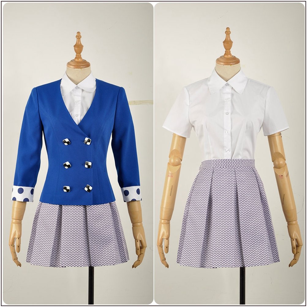 Costume de Cosplay pour femmes, The Musical Rock Musical Veronica Sawyer, robe bleue pour fête d'halloween
