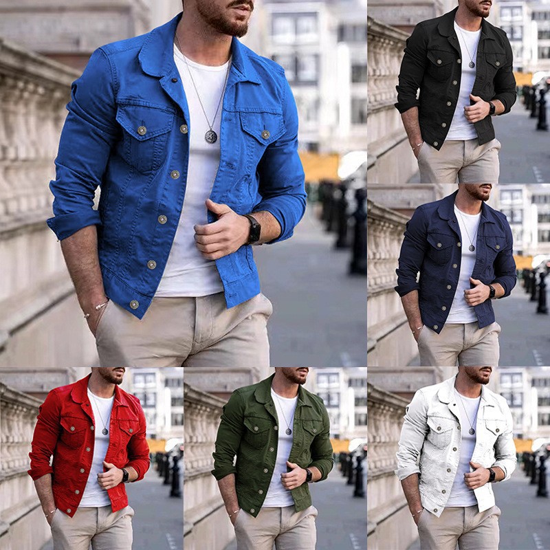 Hip-hop hommes Denim vestes Streetwear décontracté coton classique mince jean manteau mâle marque vêtements Cowboy veste Ropa Para Hombre