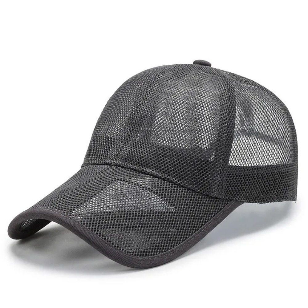 Casquette d'été pour homme et femme, à bord ajouré, en maille respirante, pour sports de plein air, protection solaire, style baseball, réglable, avec fermeture snapback