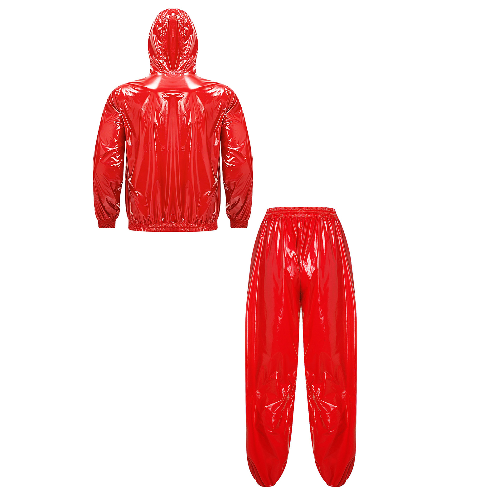 Ensemble imperméable décontracté pour homme, veste coupe-vent et pantalon pour la danse hip-hop, le sport, la natation, les soirées et les clubs