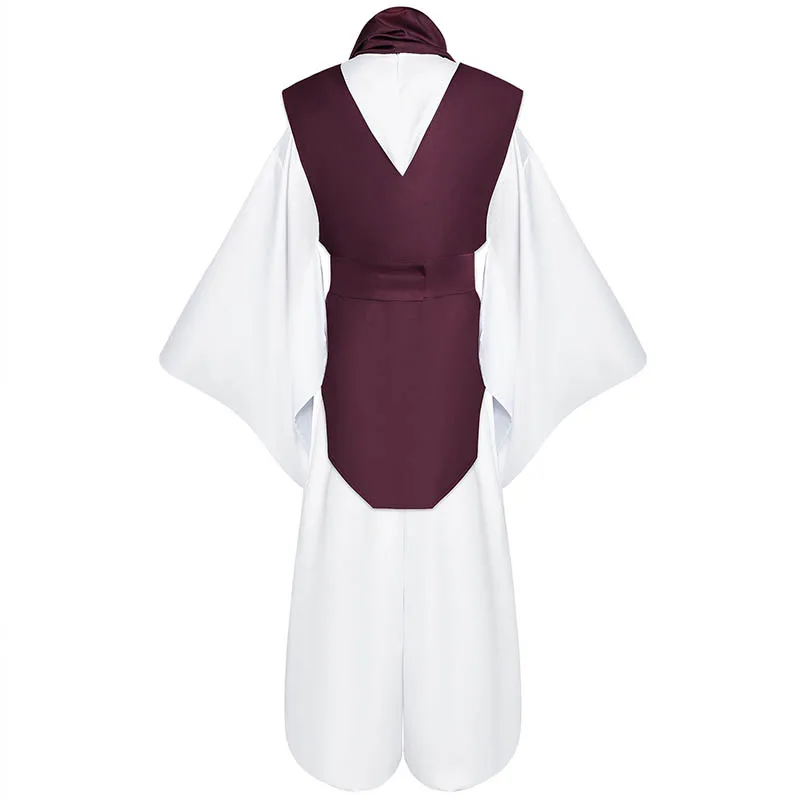 Costume de cosplay Choso de l'anime Jujutsu Kaisen, comprenant un gilet, une cache-cou, une ceinture et un pantalon blanc élastique, idéal pour Halloween, tenue Kimono Choso