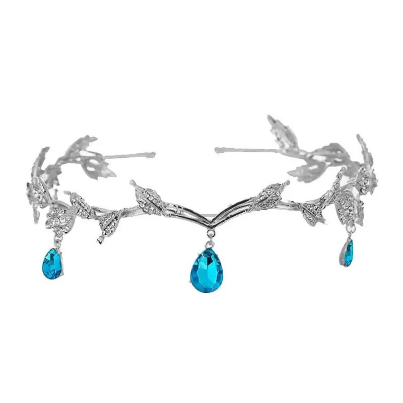 Bandeaux en cristal de luxe pour femmes feuilles de mariage bandeau fille strass bandeaux princesse fête bandeau de cheveux mariée chapeaux